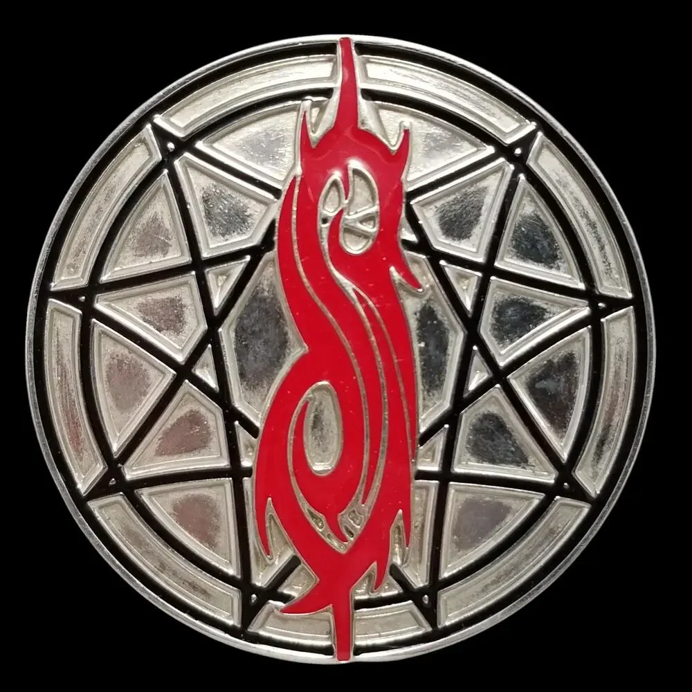 Vintage Belt Buckle Slipknot Logo Star Heavy Metal Band Music Des Moines Iowa‎